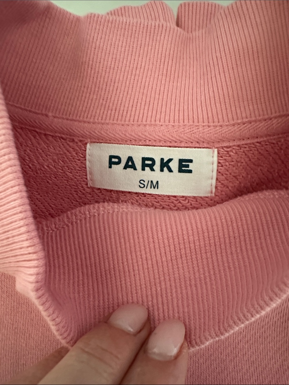 PARKE💕  *sold out* Conch Summerland Logo Mockneck Sweatshirt S/M - Picture 2 of 3
